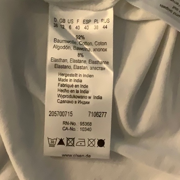 Brand new OLSEN white beaded tshirt - Size US 6. - Picture 4 of 6